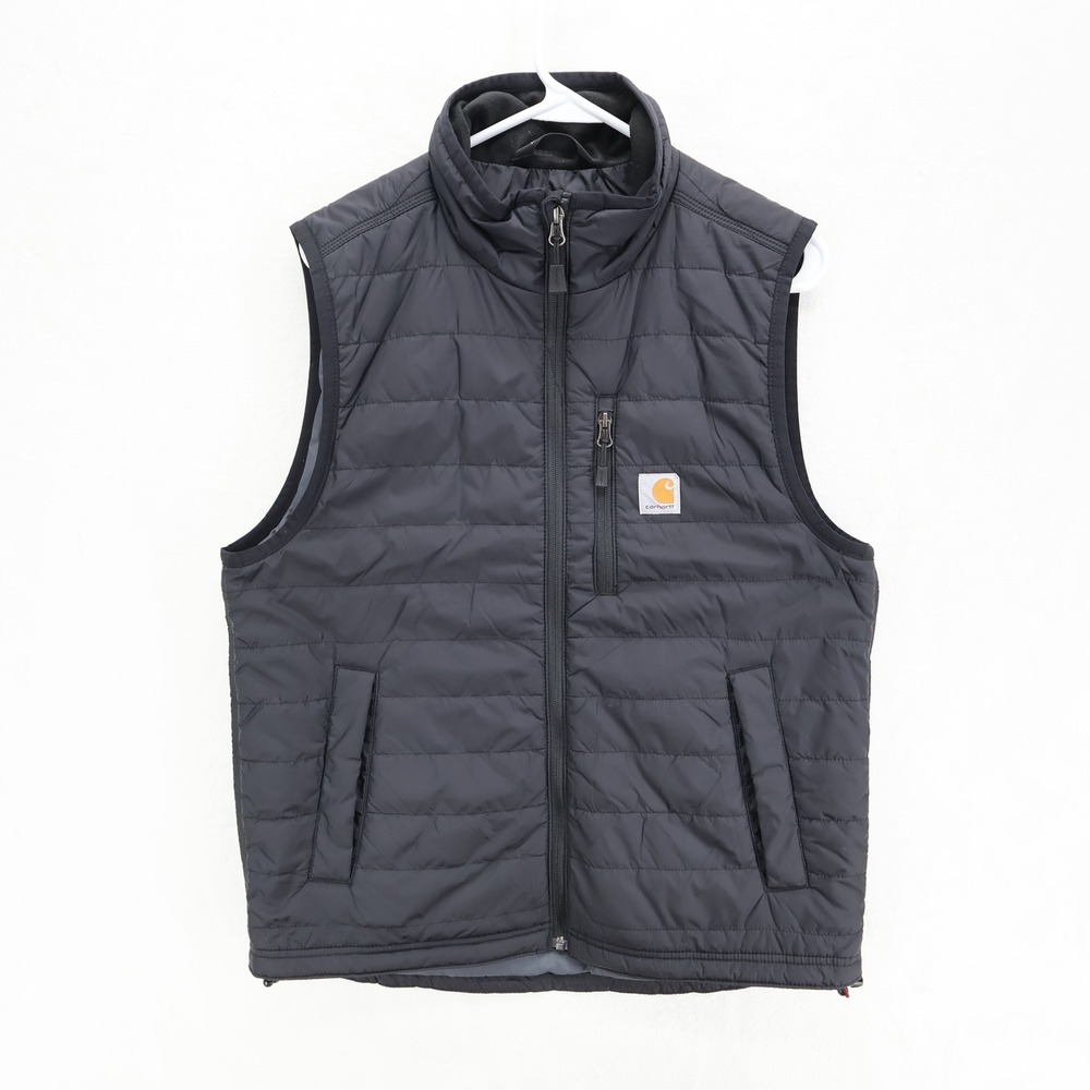 Carhartt Rain Defender Relaxed Fit Puffer Vest Black OV2286-M Mens Medium